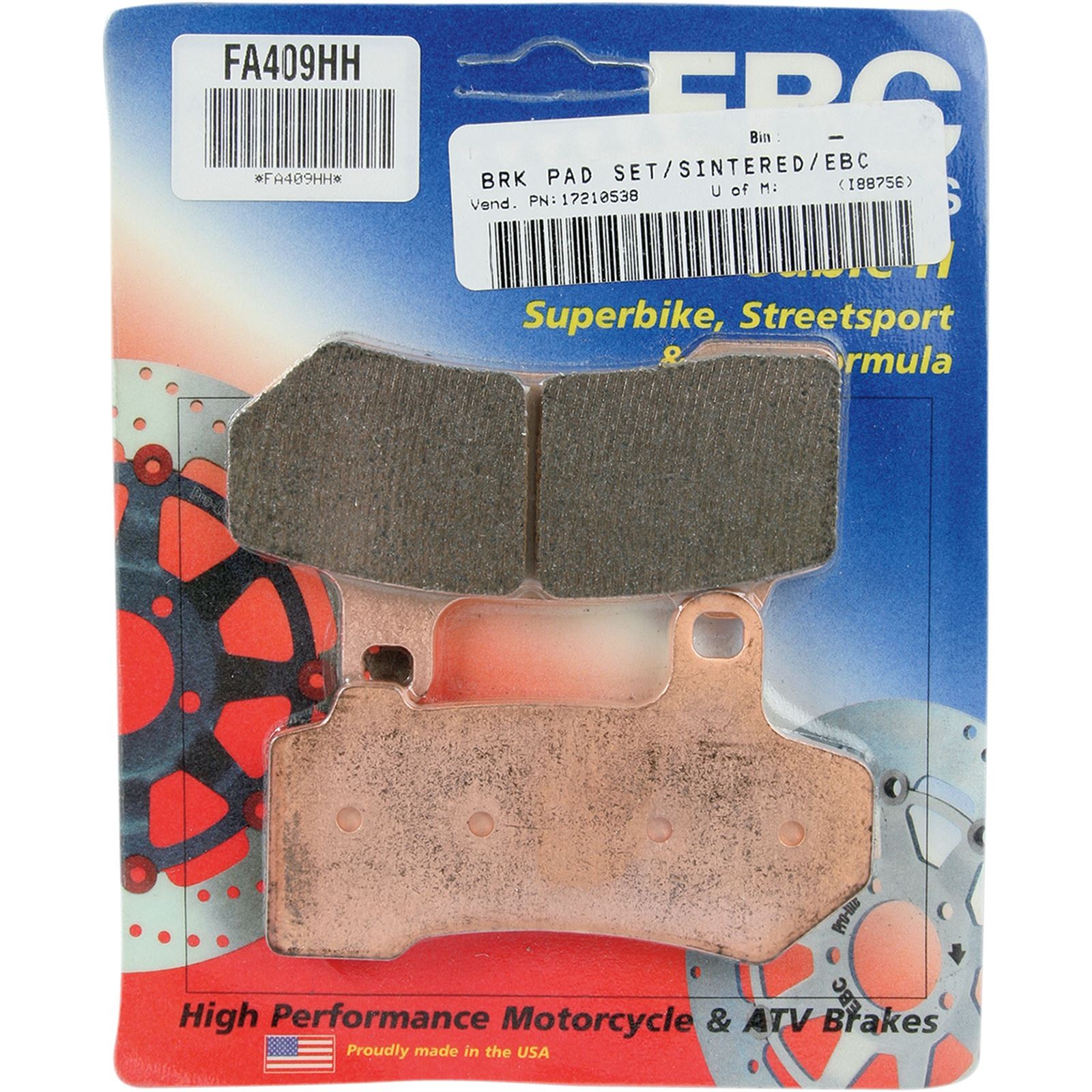 EBC Brakes Brake Pads FA409HH