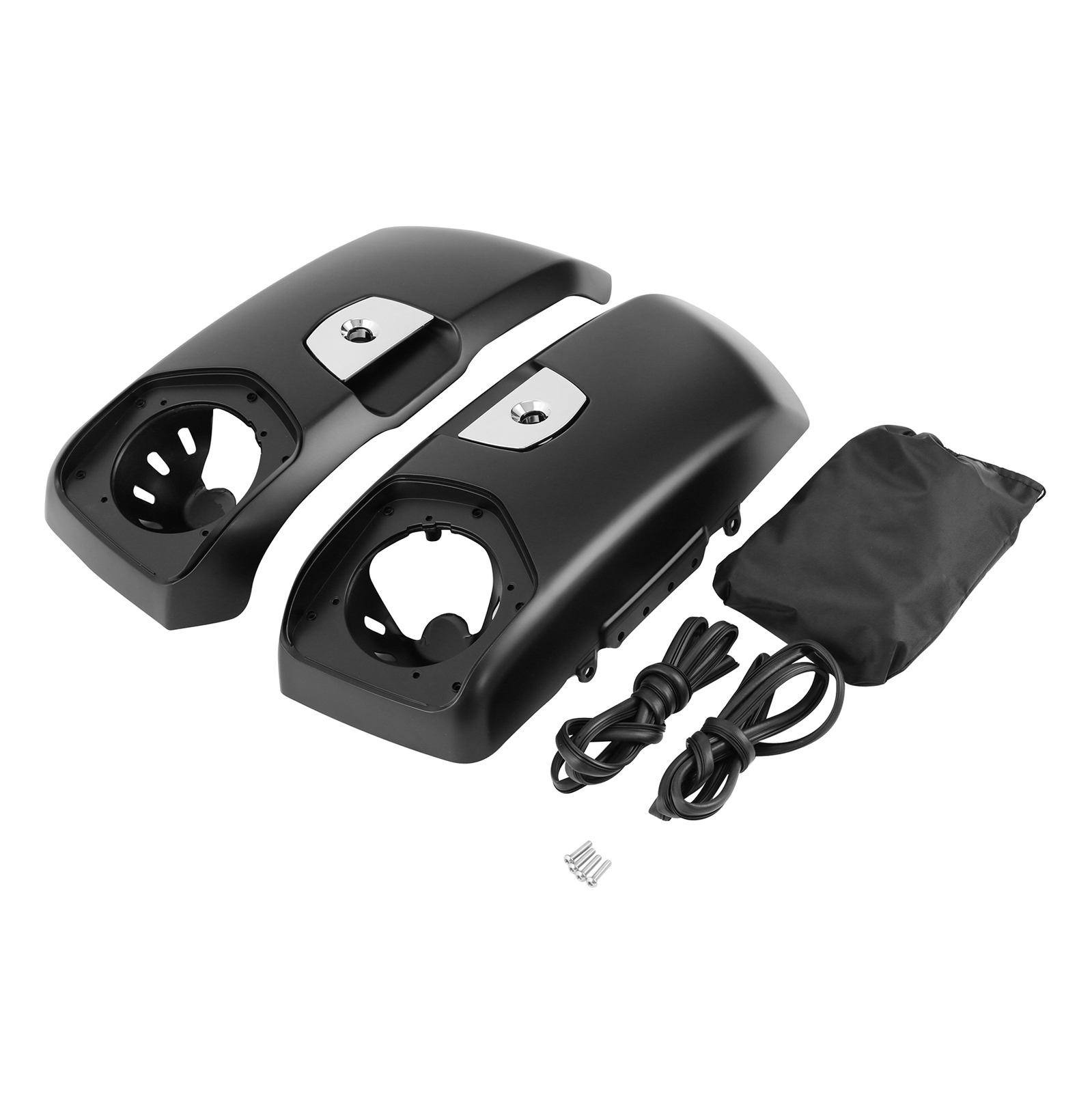 Matte Black Saddlebag Lids Cover Fit For Indian Roadmaster Dark Horse 2020-2025
