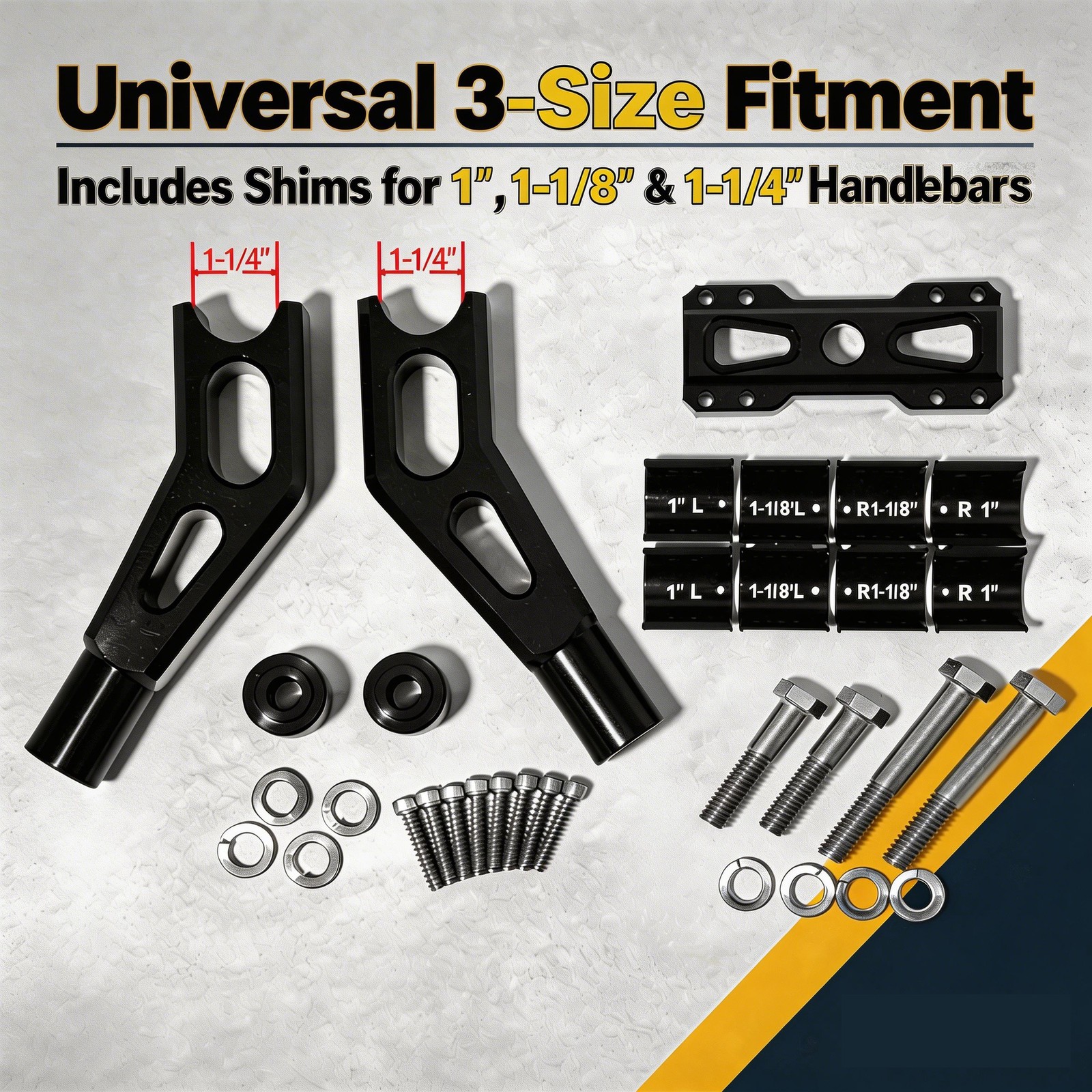 Pullback 7″ 8″ Riser Clamp For Harley Club Style 1″ 1.25″ 1-1/8″bar Dyna Softail