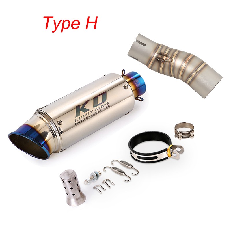 For CF-Moto 450SR 450SS 450NK 2022-2024 Slip On System Mid Exhaust Pipe Muffler