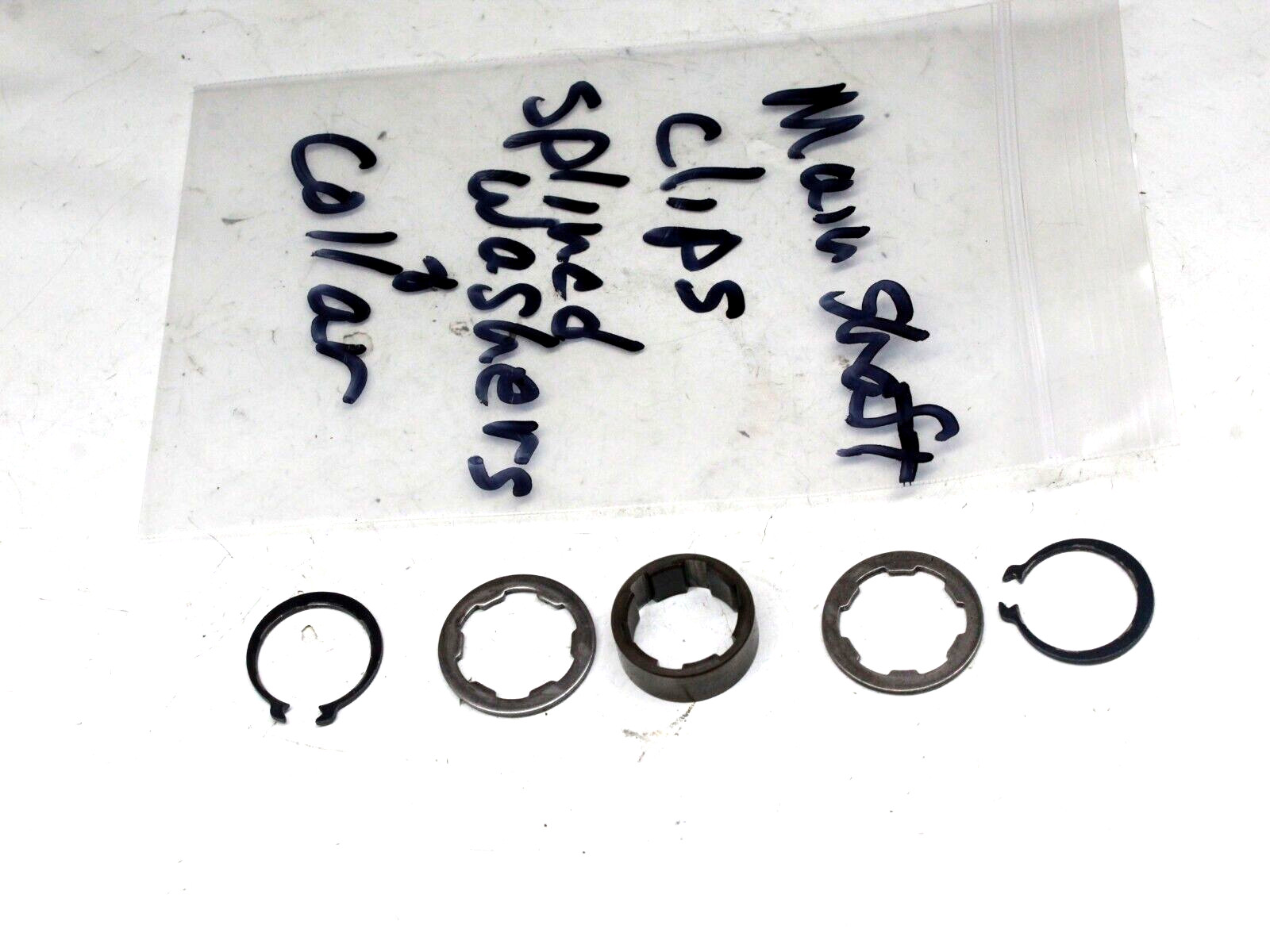 1986 86 Honda CR125R Cr 125R 125 Main Shaft Washer Clips Misc.