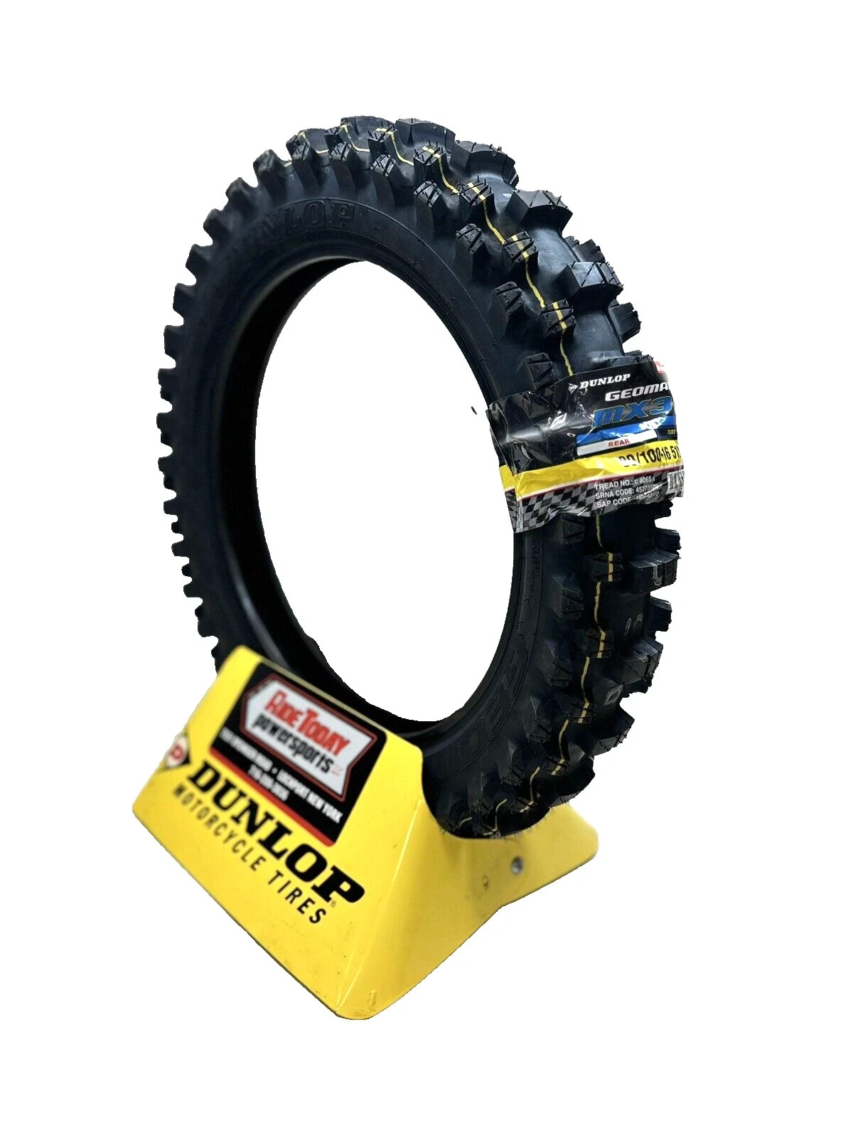 Dunlop 90/100-16 MX34 REAR Tire Dirt Bike MX 34 Geomax 90 100 16 – 45273509