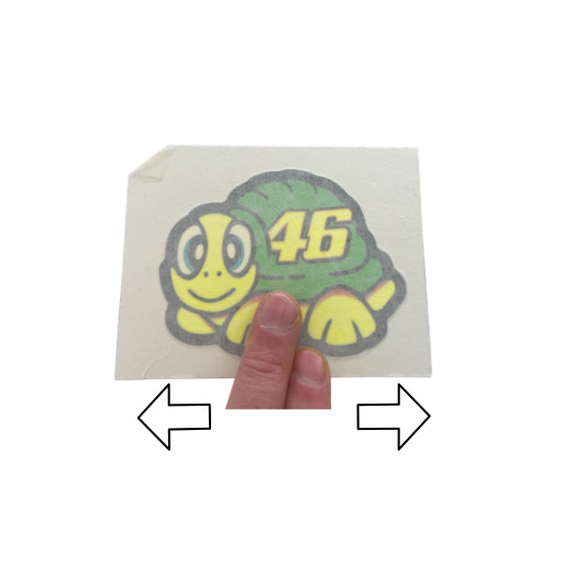 Rossi TURTLE sticker Vinyl Decal 46 Tartaruga 2012 10cm / 4″ adesivo aufkleber