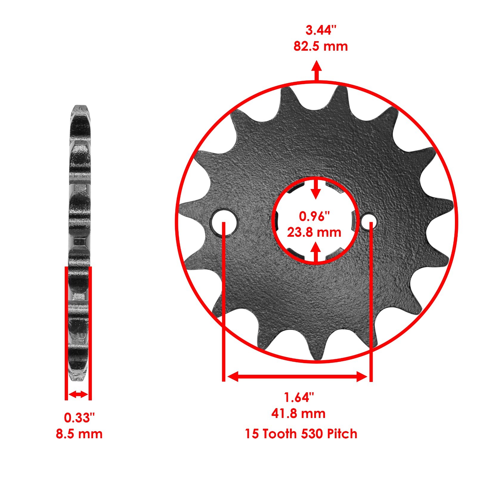 Drive Chain & Sprocket Kit fits Kawasaki KZ440 LTD 440 1980-1985