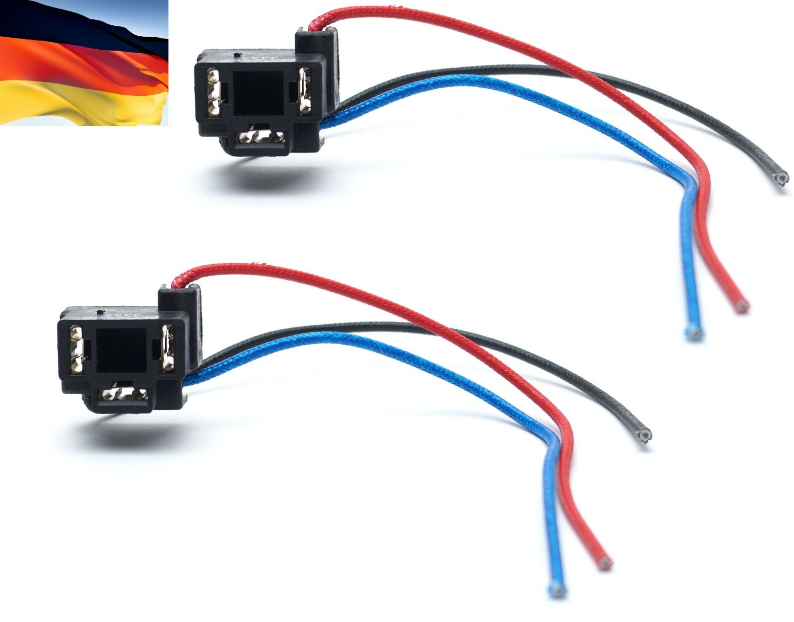 Flosser Wire Harness 4445 Pigtail Female 9003 HB2 H4 Head Light Bulb Socket Plug