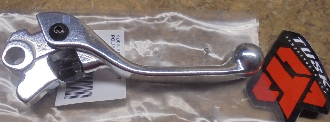 Tusk Brake Lever 2005–2026 Suzuki RMZ450 RMZ 450 Polished Silver Right Hand