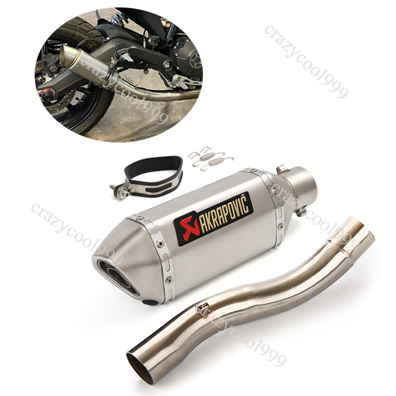 For Ducati Scrambler 800 821 Monster 797 2017-2023 Exhaust Mid Pipe Muffler Tips