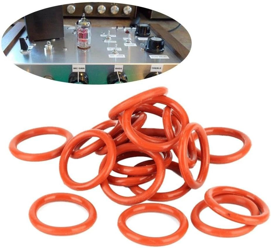 20 PCS Auto Car 20pcs Tube Damper Silicone Rings For 12AX7 12AU7 12AT7 12BH7 EL8