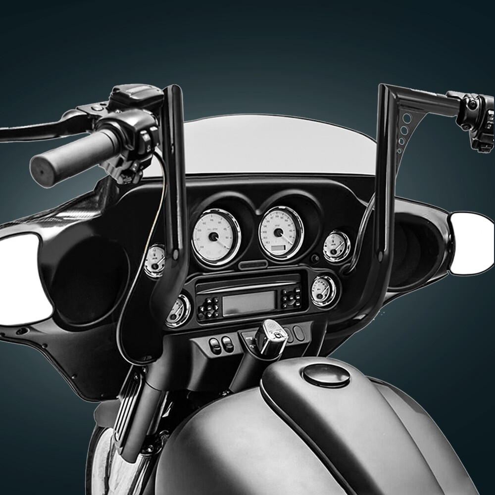 DNA 16″ Monkey Bagger Meathook Bar Handlebar For Harley Electra Glide Baggers