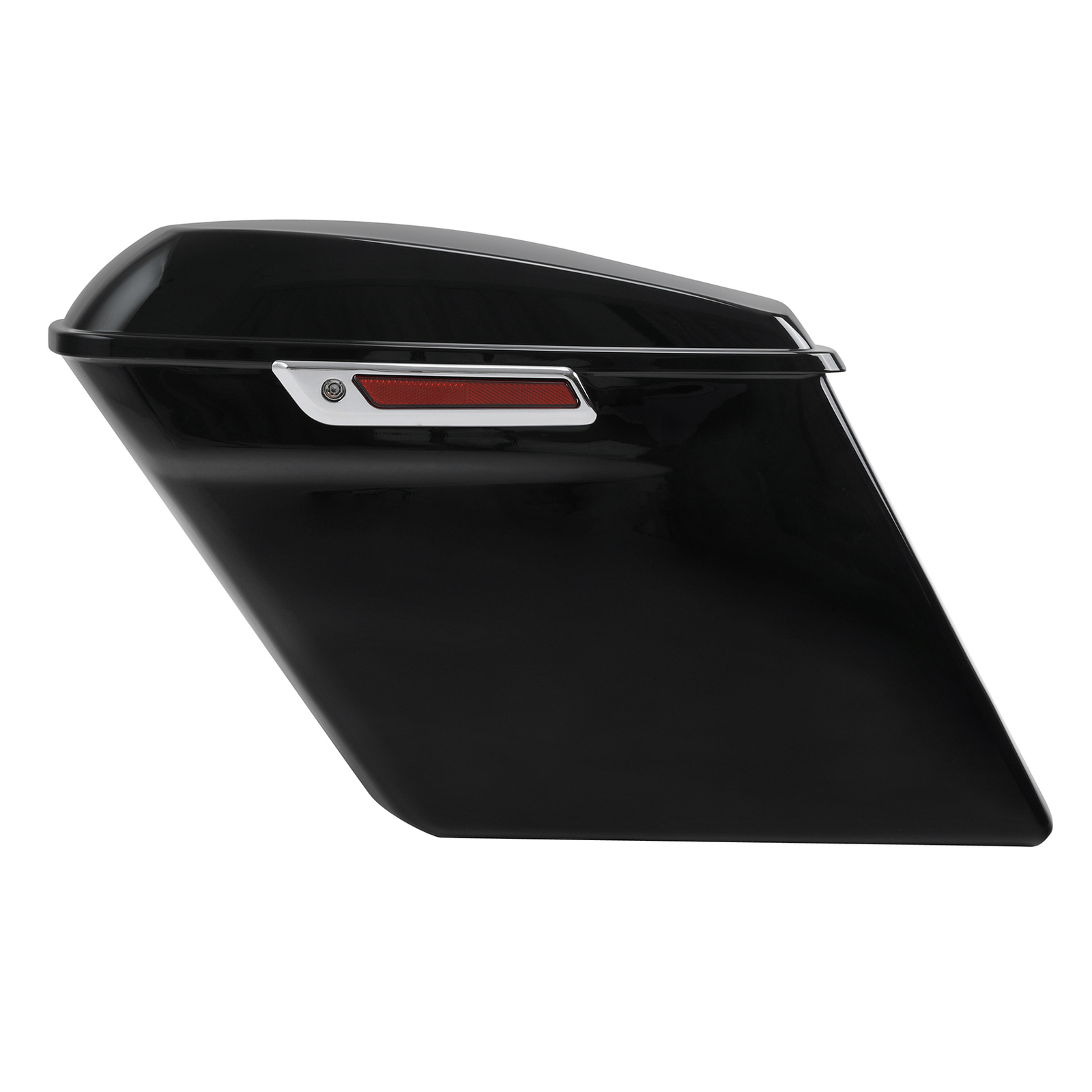 Vivid Black 5″ Stretched Hard Saddlebags Fit For Harley Touring 14-23