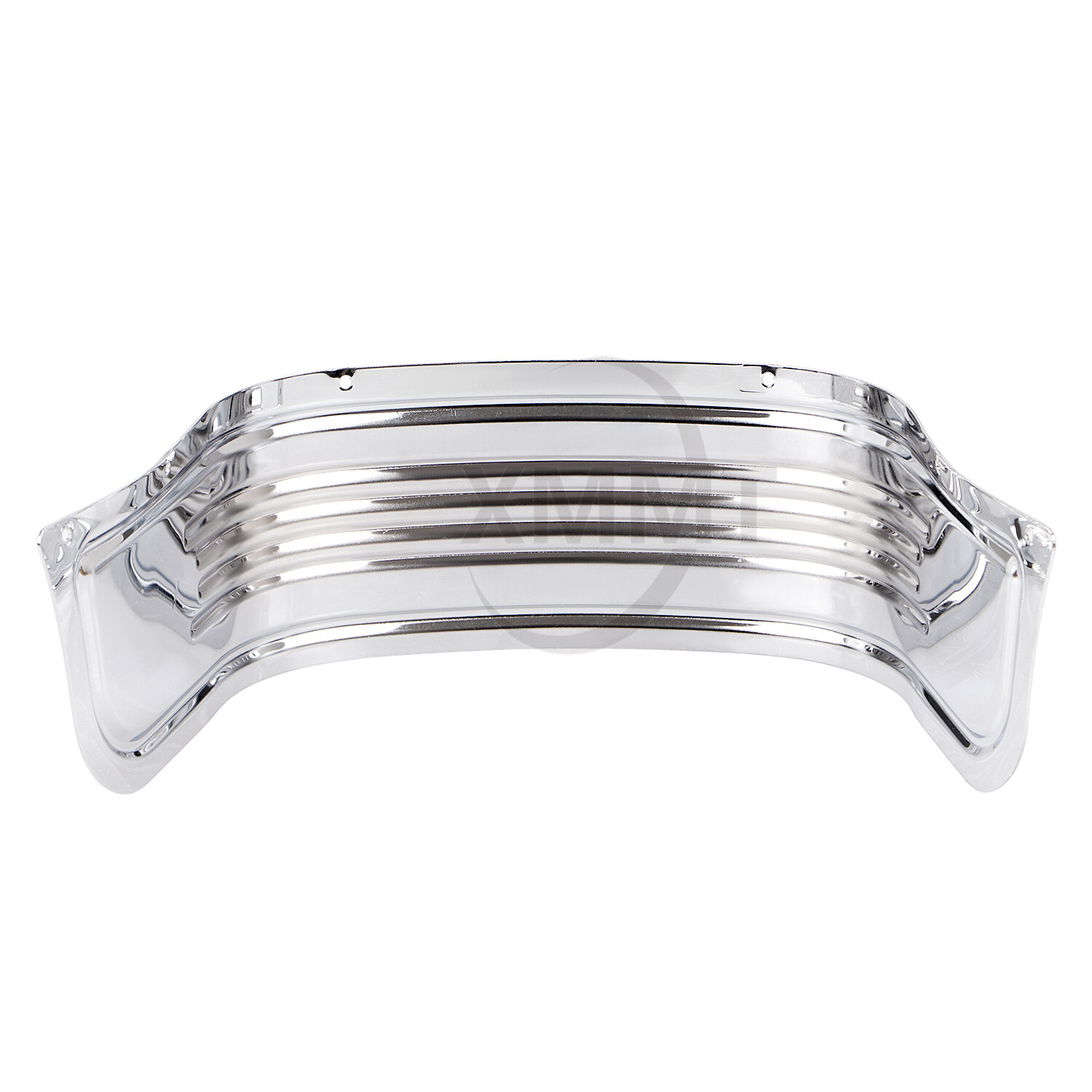 Chrome STEEL FRONT FENDER RIBBED SKIRT Fit For Harley Touring softail 1980-2013