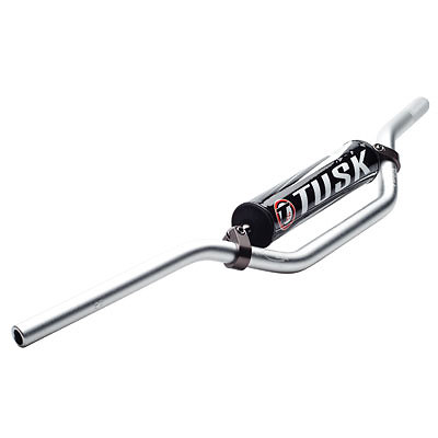 Tusk Aluminum 7/8″ Handlebar KX High Bend Silver for Kawasaki KLX140G 2017-2019