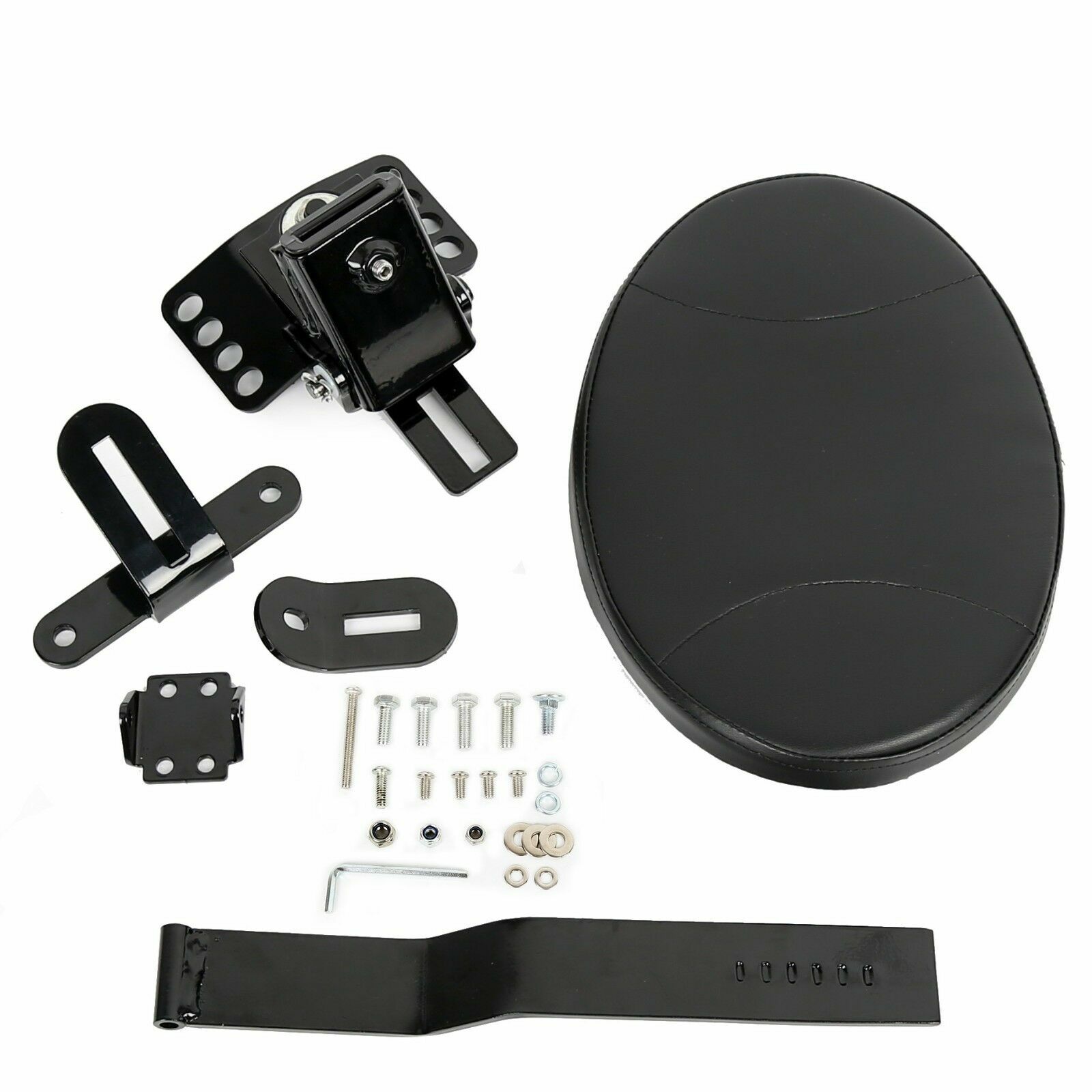 Plug-in Driver Rider Backrest Pad For Harley CVO Touring Road King Glide 97-23