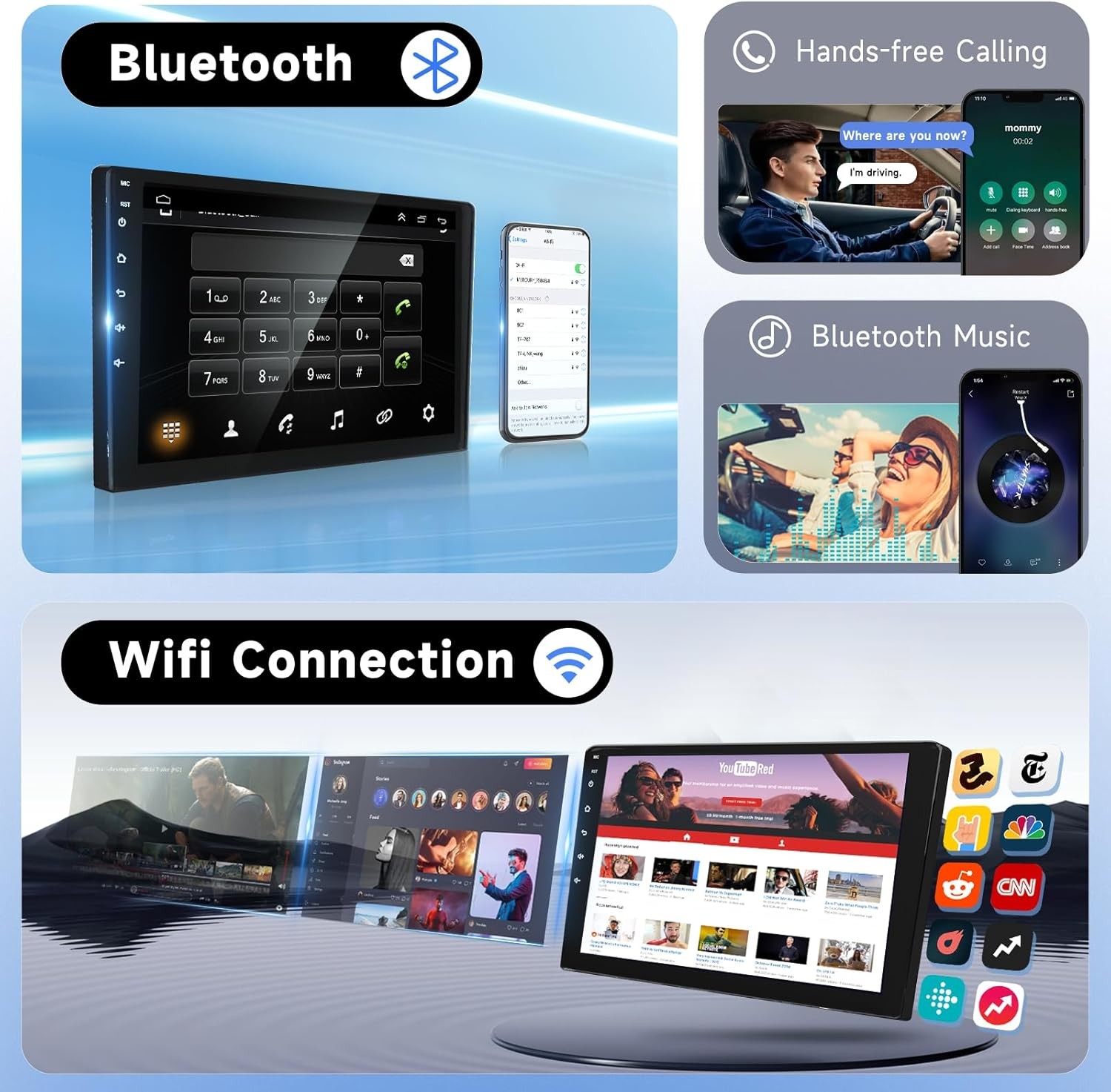 For Jeep Wrangler Rubicon Sahara 2015-2021 Android15 Carplay Radio Stereo GPS BT