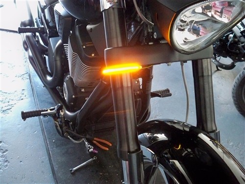 Victory Hammer Razor 56mm Fork LED Turn Signal Light Bars – Smoke Lens