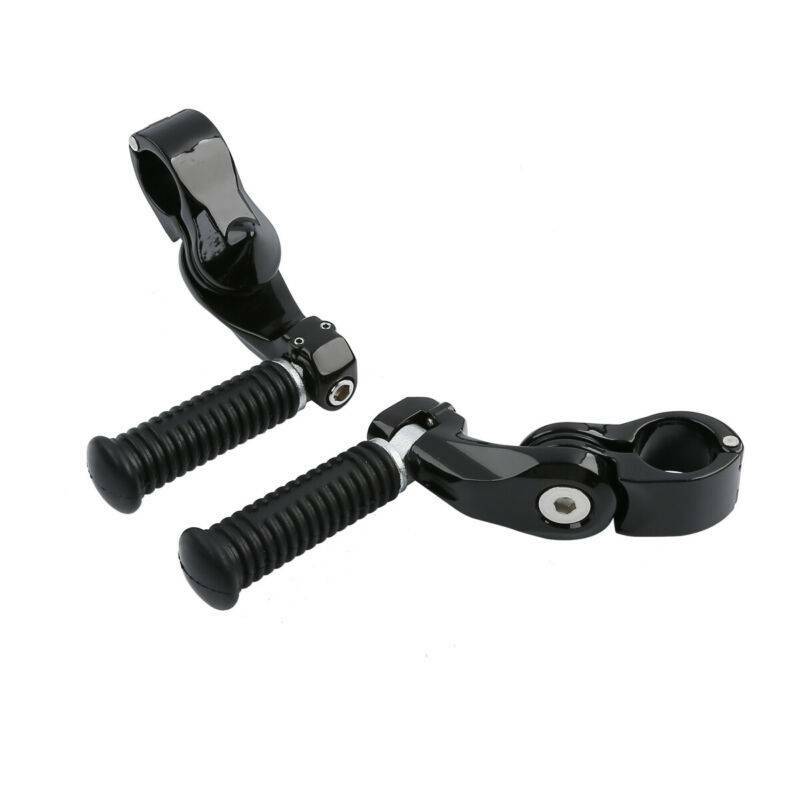 1.25″ 32mm Short Angled Adjustable Highway Foot Pegs Fit For Harley Touring