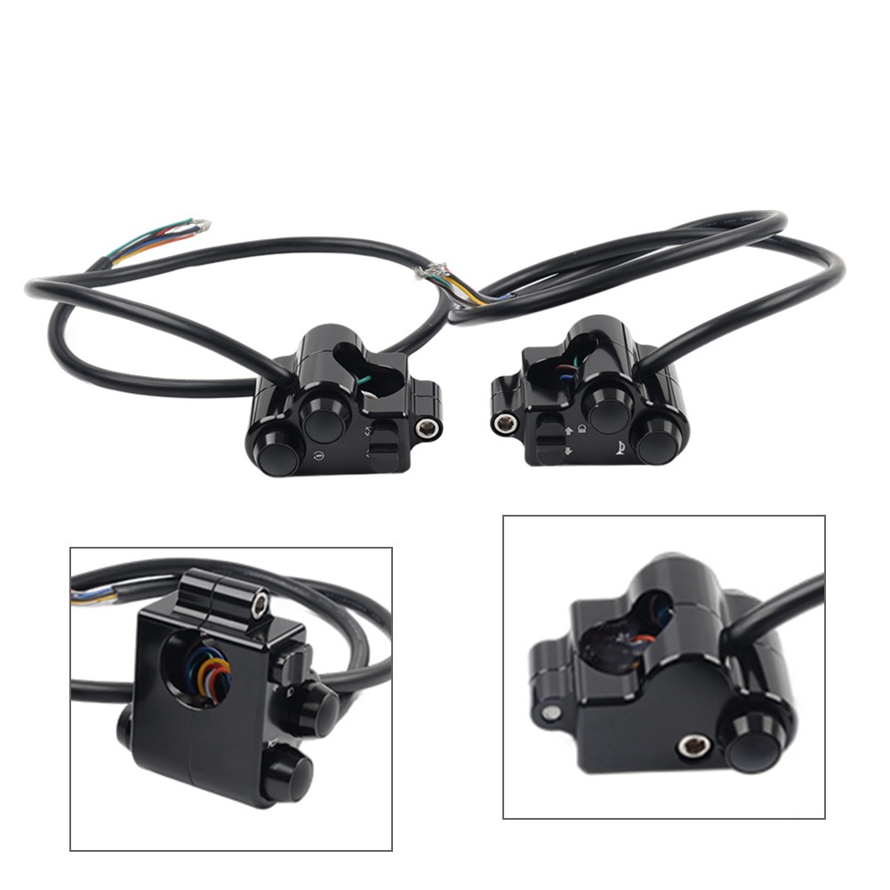 Motorycle CNC 1″ 25mm Handlebar Switch Controls Housing Fit Harley Universal
