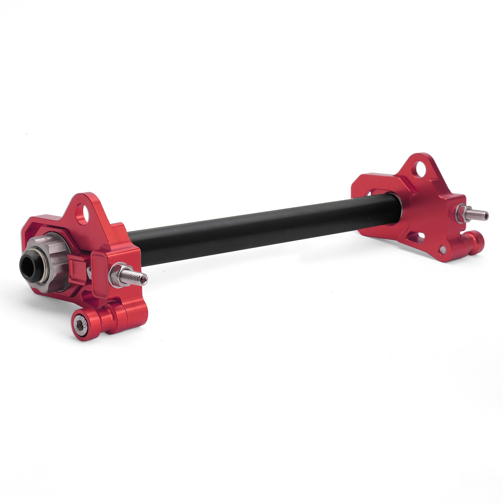 Motorcycle Red Rear Axle Adjuster Kit For Harley Touring Road King Street Glide