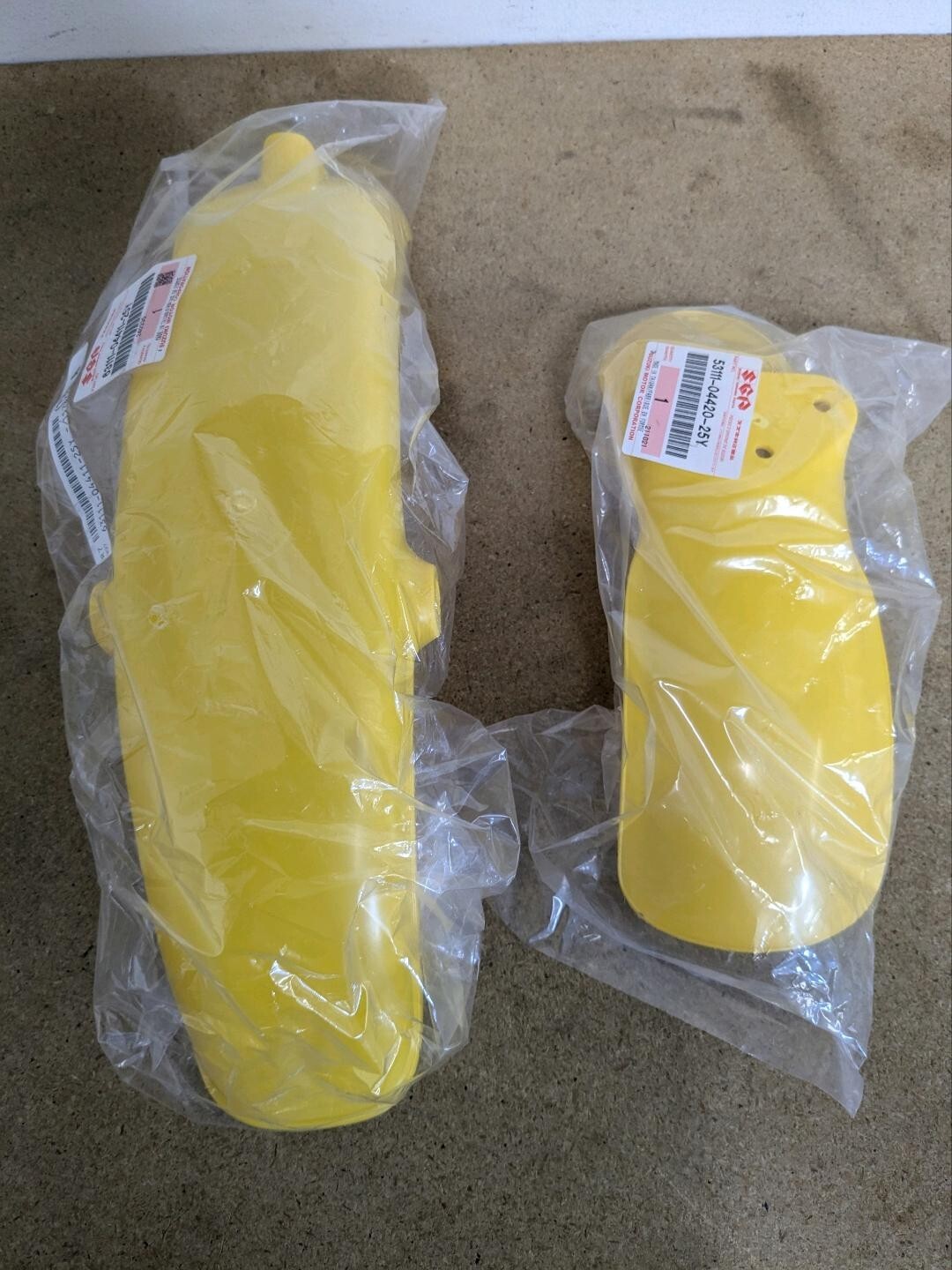 New OEM Suzuki Yellow Front and Rear Fenders for JR50 1978 1979 1980 -1999 JR 50