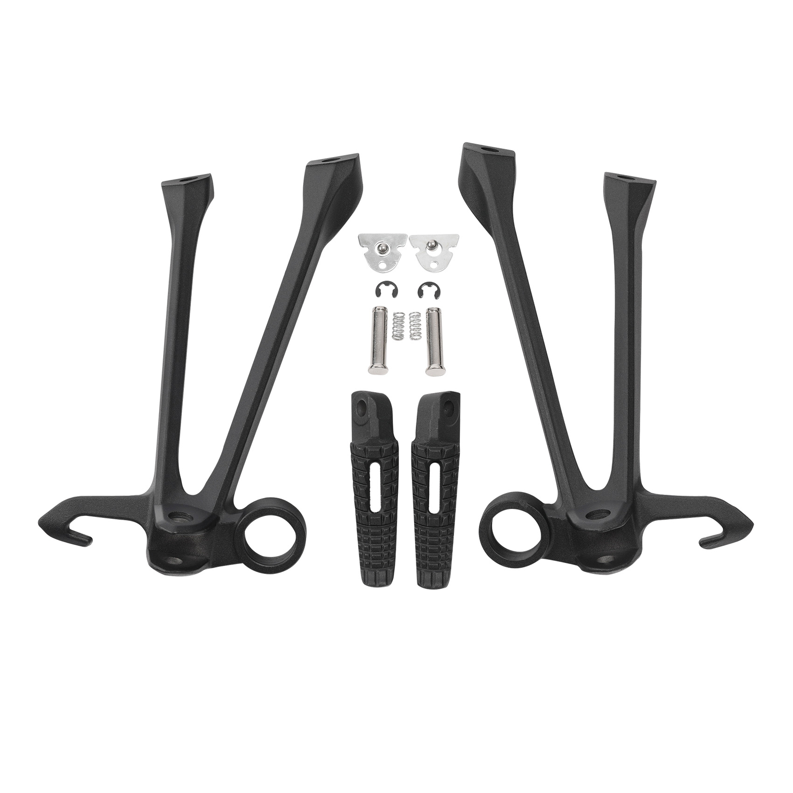 Rear Passenger Footpegs Pegs Footrests Bracket Fit For Suzuki GSXR1000 2009-2016