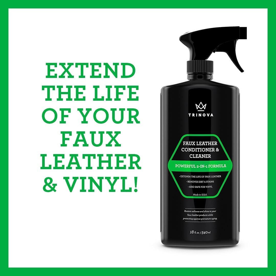 All-in-One Faux Leather Cleaner & Conditioner – Restores & Protects for a Lux…