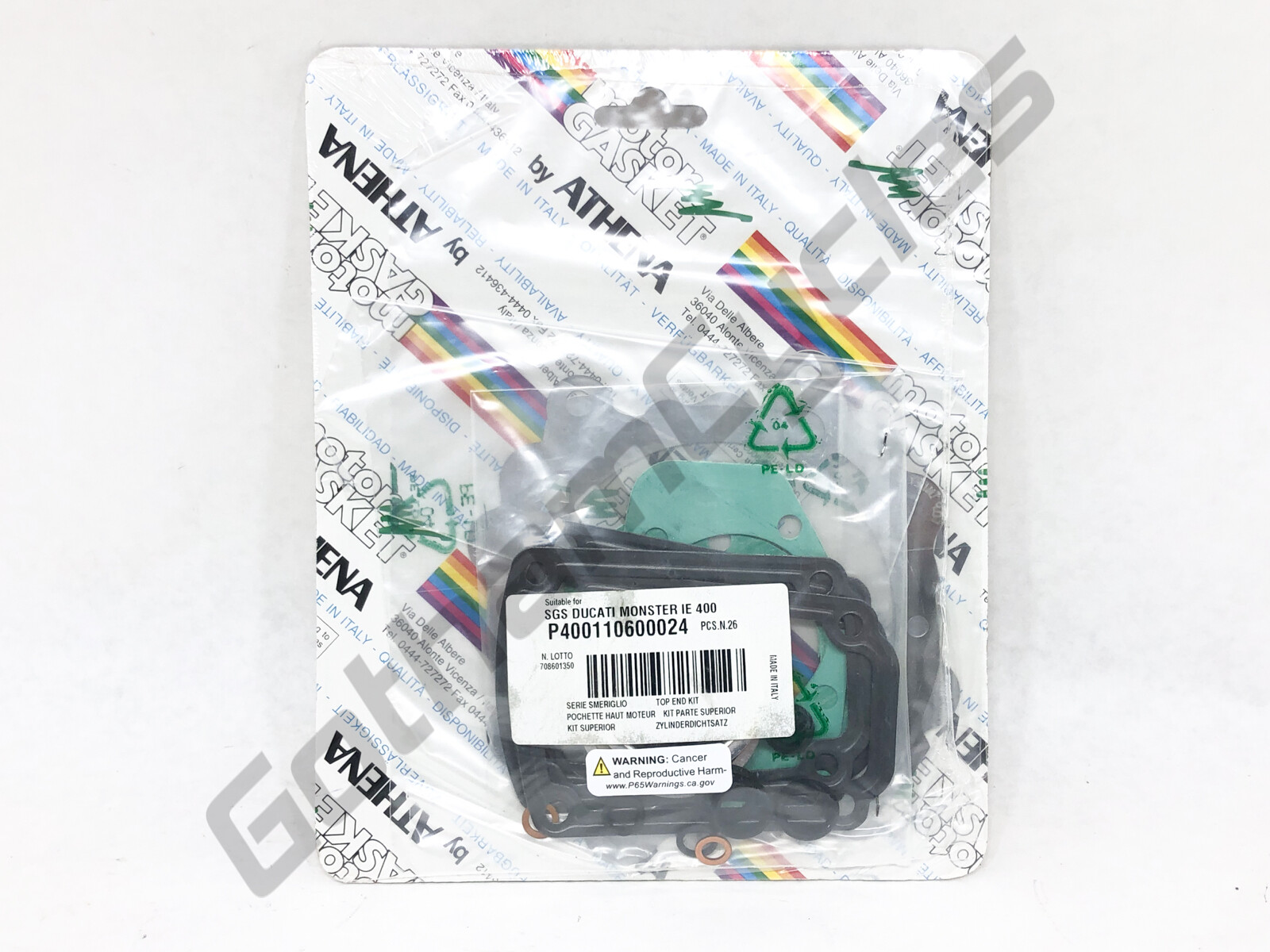 Athena Ducati Engine Motor Top End Cylinder Head Gasket Kit Set – 79120341A