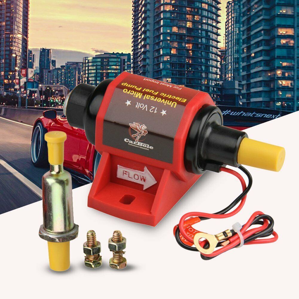 42S 12V 42S Universal Electric Fuel Pump Applications 42 GPH 2-3.5PSI 5/16 Inch