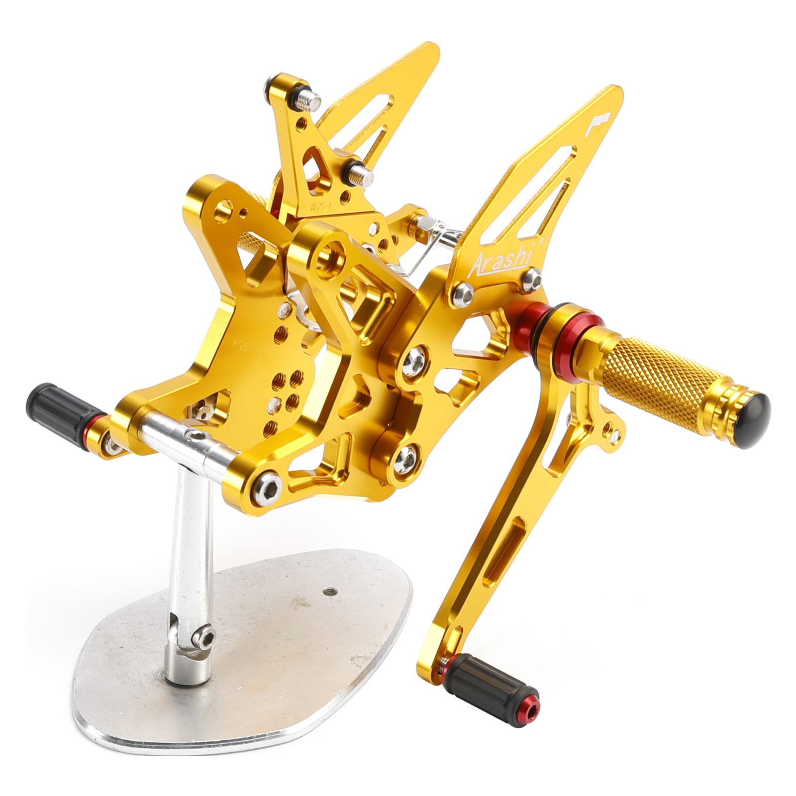 ALU GOLD ADJUSTABLE REAR SET REARSET FOR KAWASAKI ZX636 NINJA ZX-6R 2024-2025