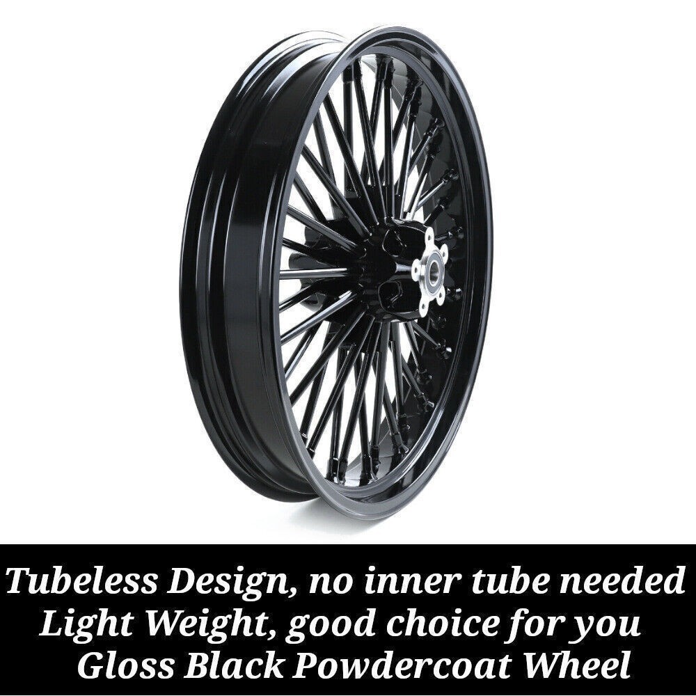 16in. Fat Spoke Rear Wheel Rim 16×3 for Harley Touring Road King 2000-2007 FLHR