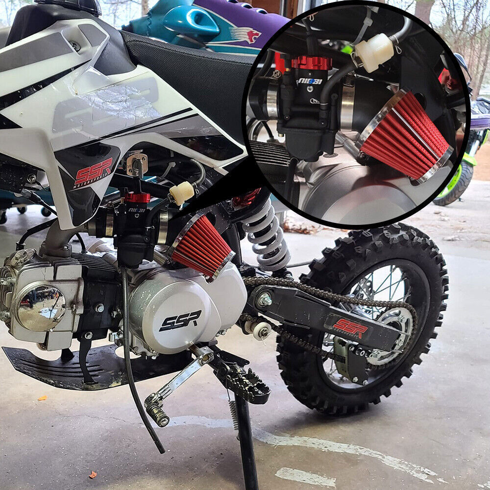 NIBBI 42mm Air Filter Fits Honda Kawasaki Yamaha Suzuki Motorcycle Pit Bike ATV
