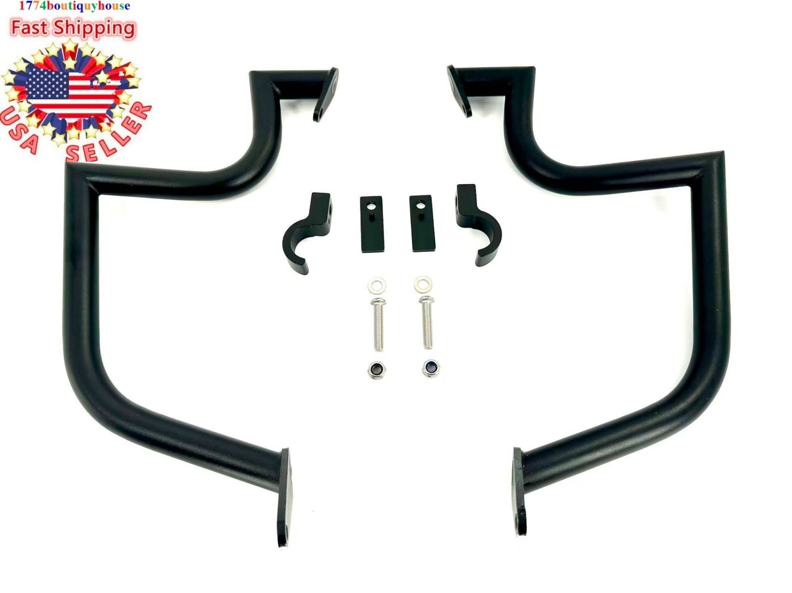 NEW black 1.25” Crash Engine Guard Highway bar Kawasaki VN1600A Classic 01-1461