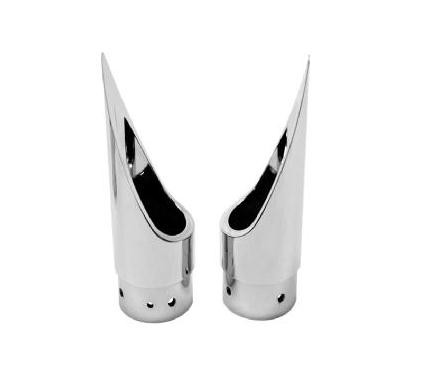 Baron Custom Accessories BA-1100-01 Family Jewel Exhaust Tips – Scalloped – C…