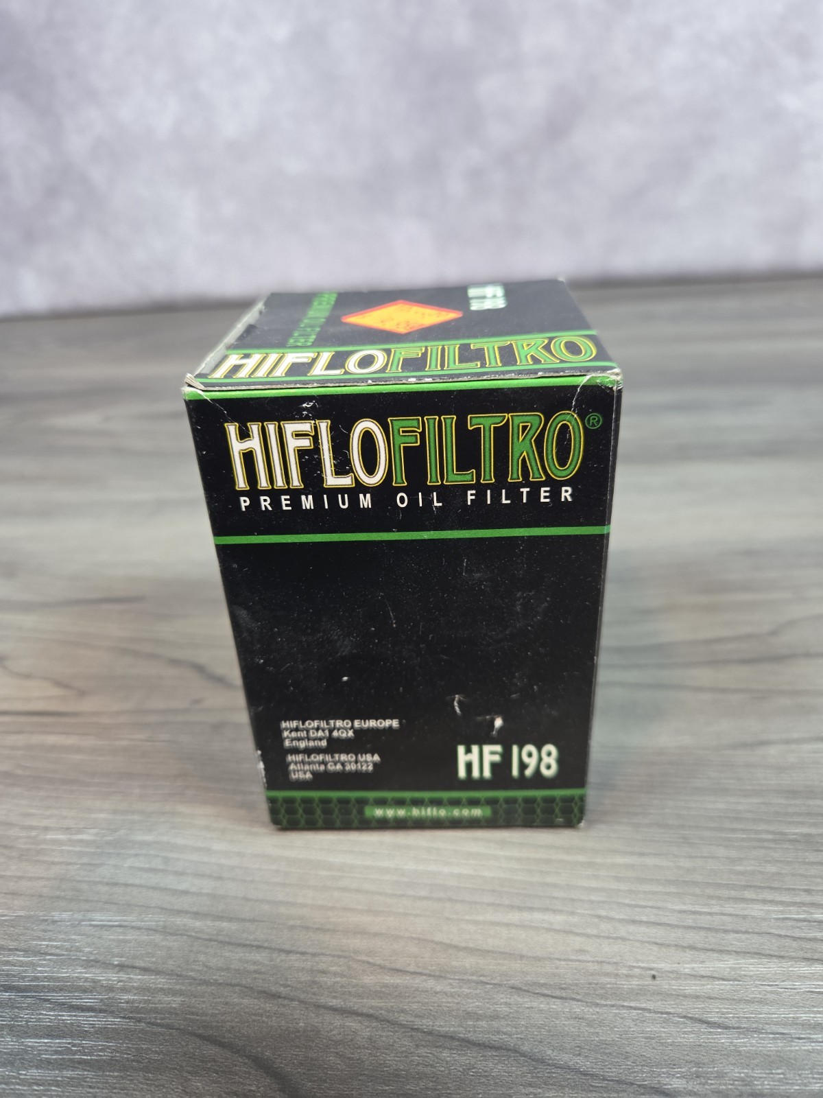 HifloFiltro Premium Oil Filter HF‑198 New Motorcycle Scooter Engine Service