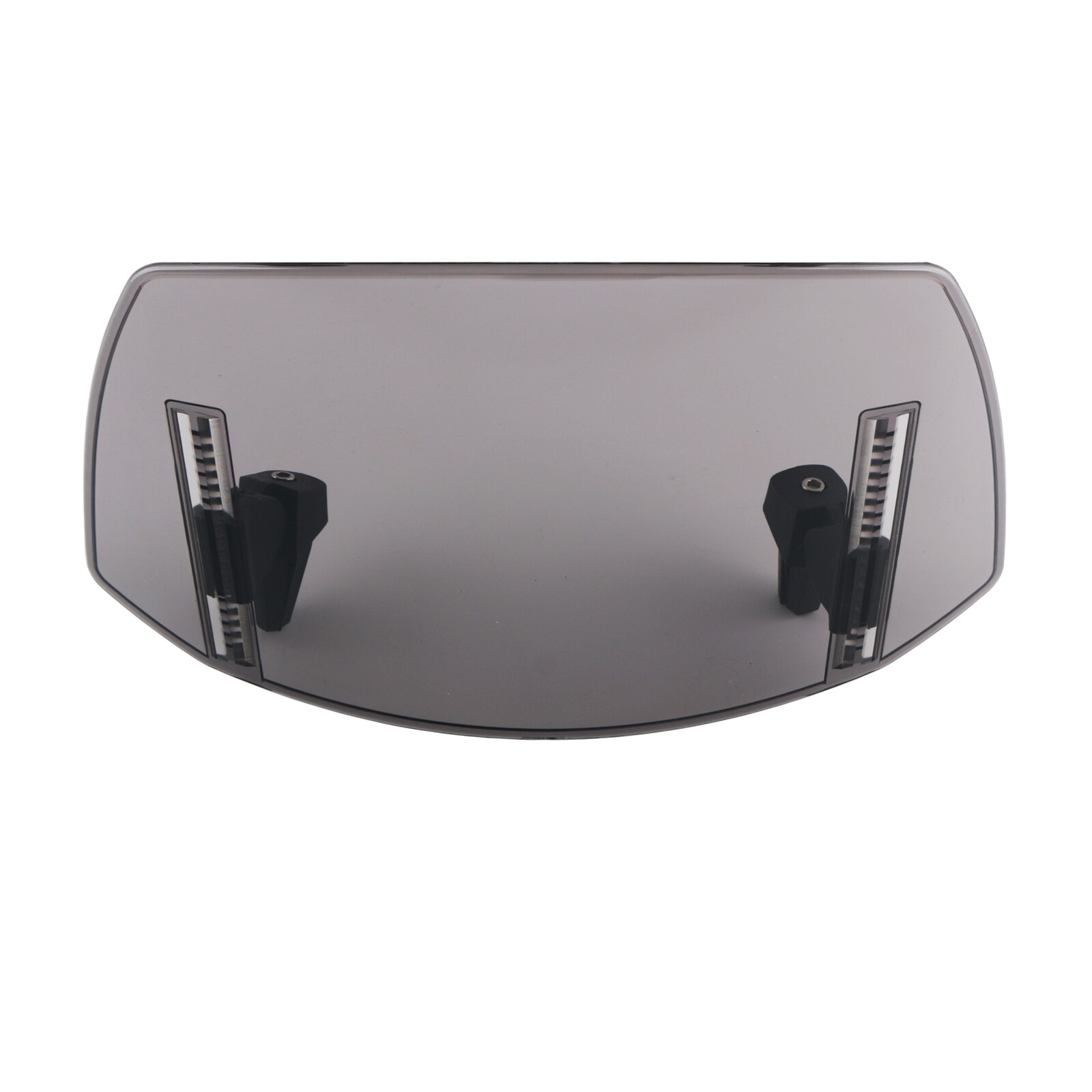 Motorcycle Clip On Windshield Wind Screen Deflector Extension Spoiler Smoked