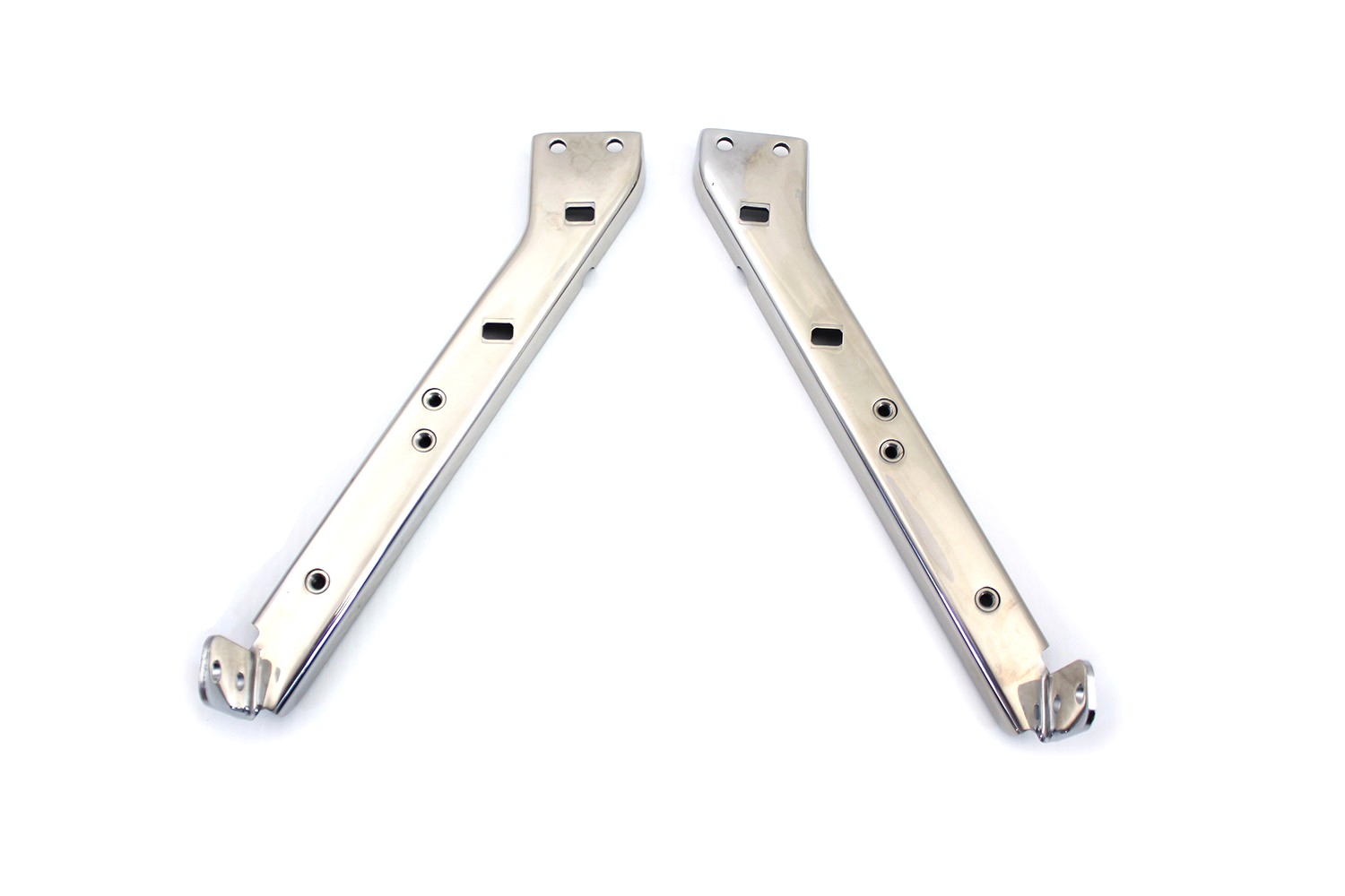 Chrome Saddlebag Guard Kit Brackets for Harley-Davidson