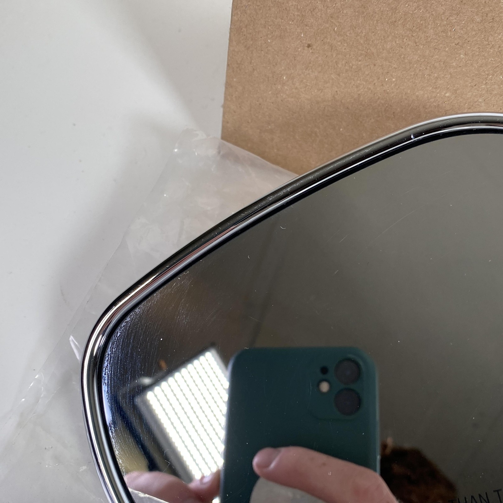 Harley-Davidson Long Stem Convex Side Mirrors Pair Chrome 91909-03B