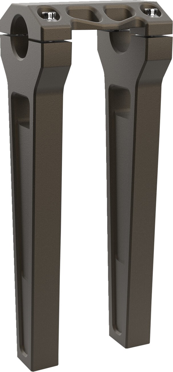 LA Choppers 1.25in. Straight Riser Kit 10in. Bronze for Harley