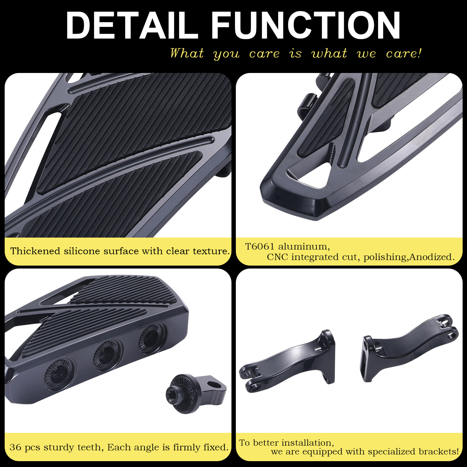 Phantom Floorboard Shifter Pegs Brake Cover Kit For Harley Touring FLHX 08-13