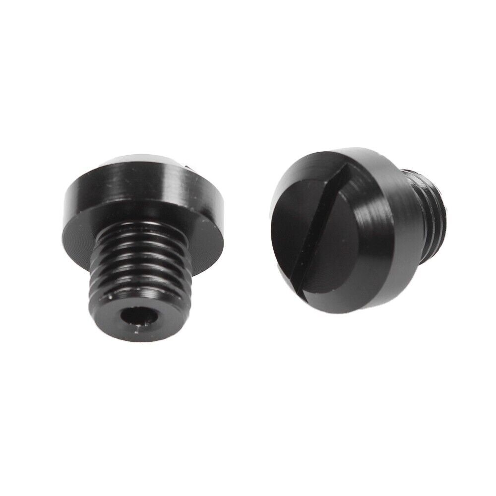 2Pcs Mototcycle Clockwise M10*1.25 Mirror Hole Plug Screw Mirror Hole Screws Kit