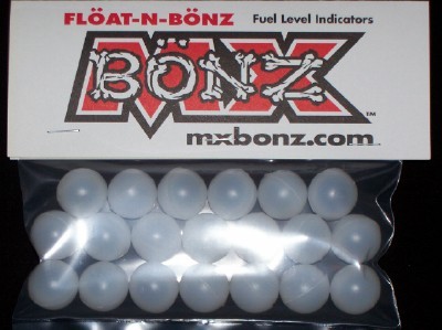 KAWASAKI KLX140 GAS TANK FUEL LEVEL INDICATOR KLX140 FLOAT-N-BONZ GAS TANK BALLS