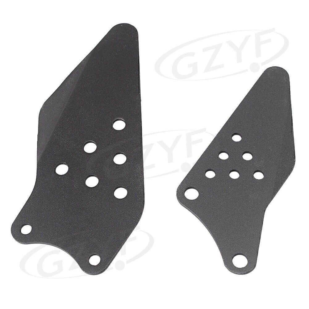 Front Footpegs Footrests Bracket Kit Fit Kawasaki Ninja ZX6R 05-08 Driver Rider