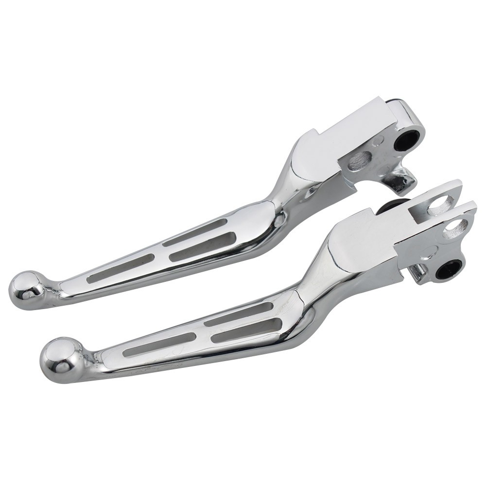 Chrome Left Right Clutch Brake Lever for Harley Roadking Softail Dana Sportster