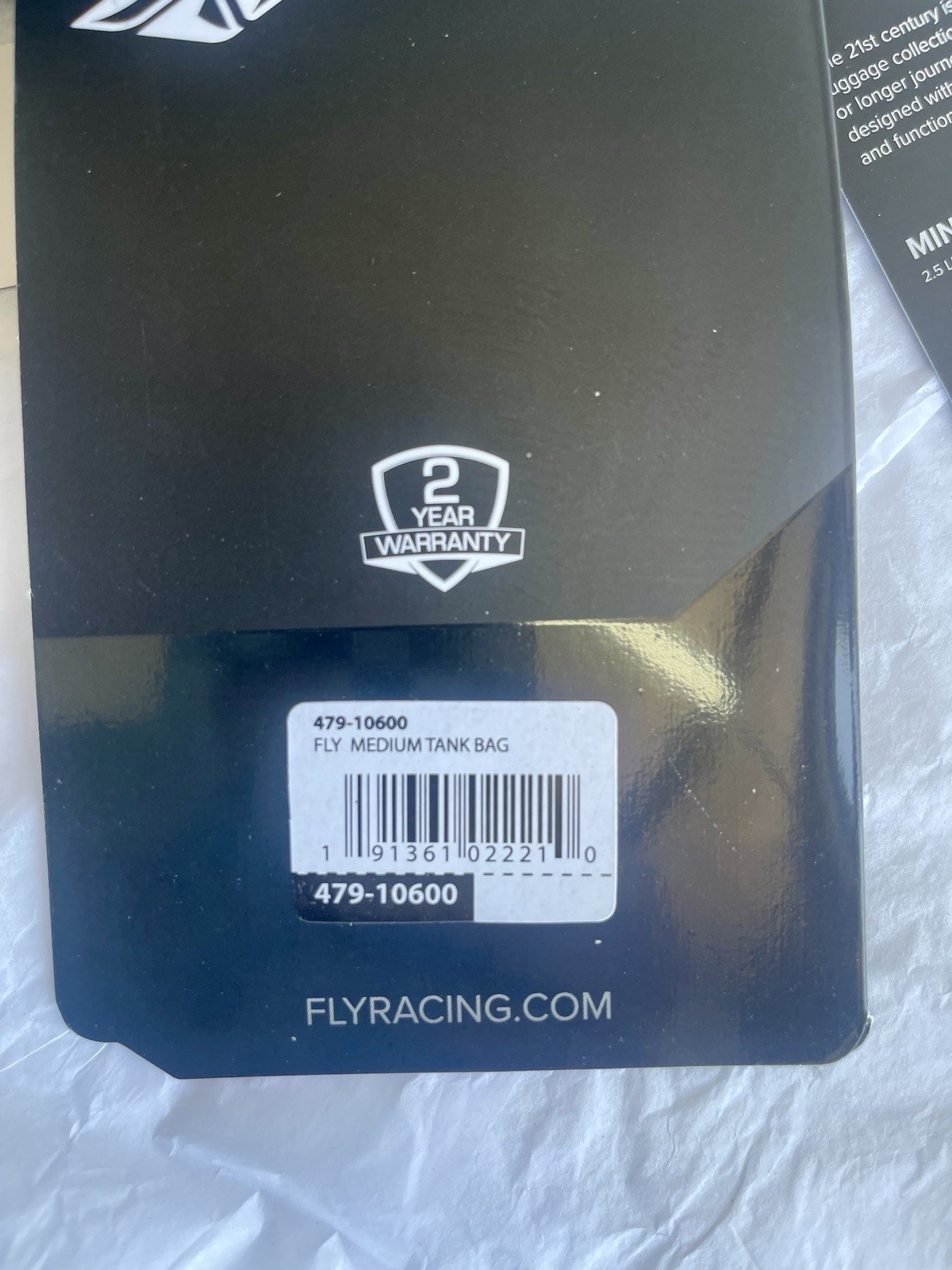 Fly Racing Magnetic Motorcycle Tank Bag Size:Medium PN:479-10600