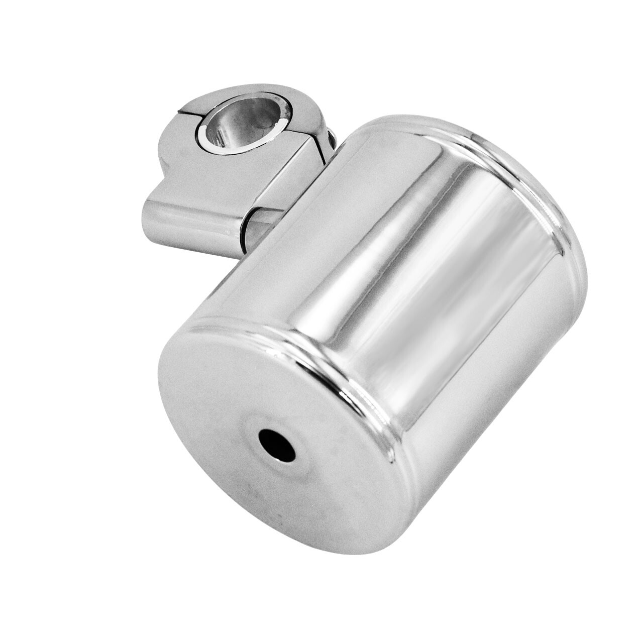 Universal Motorcycle Chrome Aluminum Drink Cup Holder For Harley 1″ Handlebar