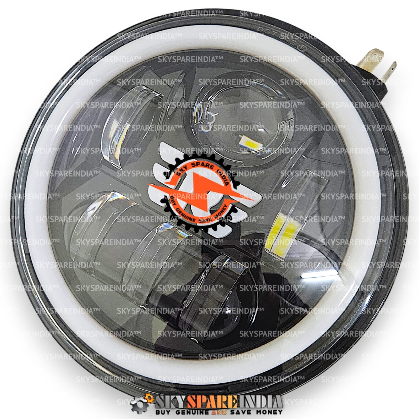 LED 7″ Headlight Headlamp Compatible With Royal Enfield Himalayan