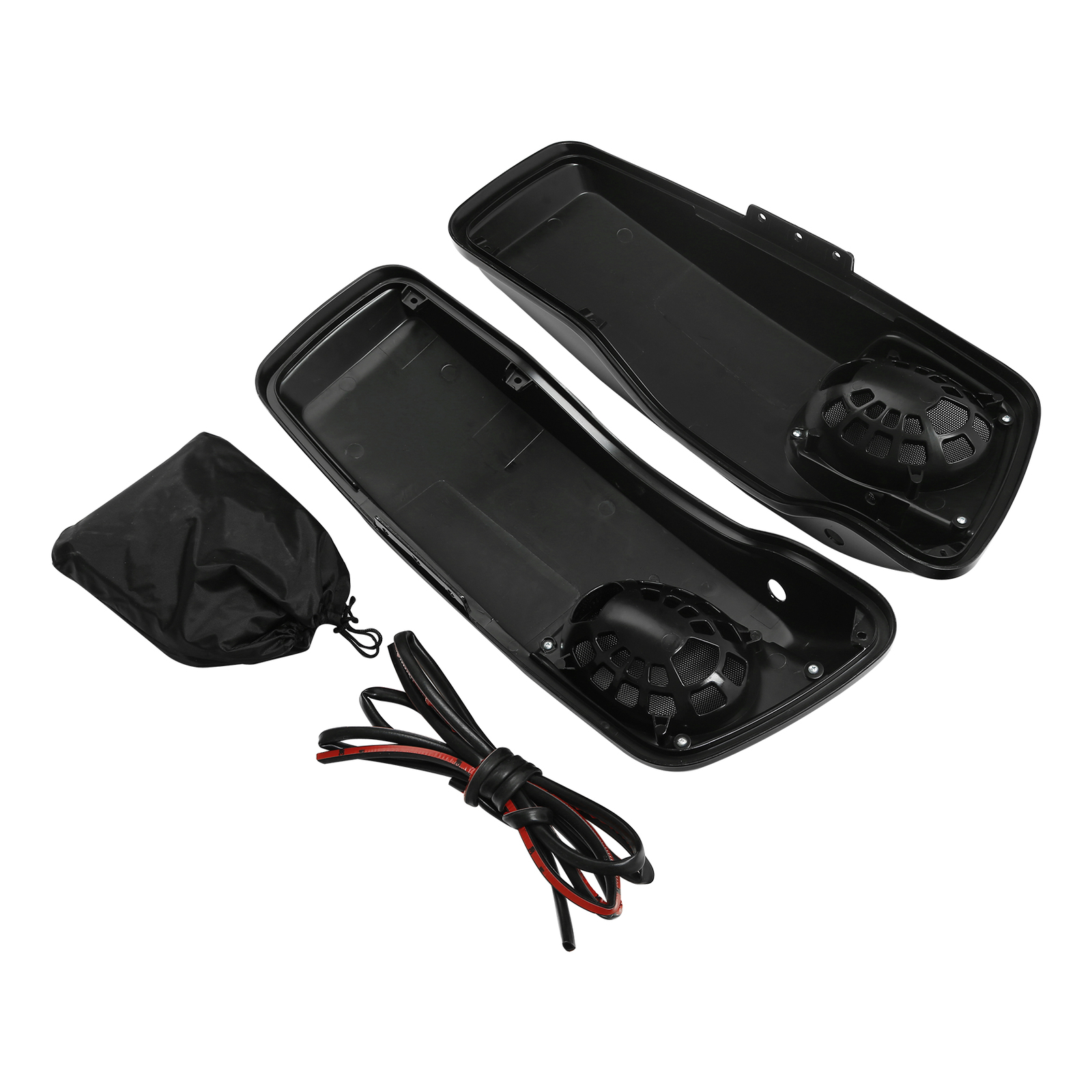 Saddlebag Lids Speaker Cutouts Fit For Harley Touring Road King Glide 2014-2024