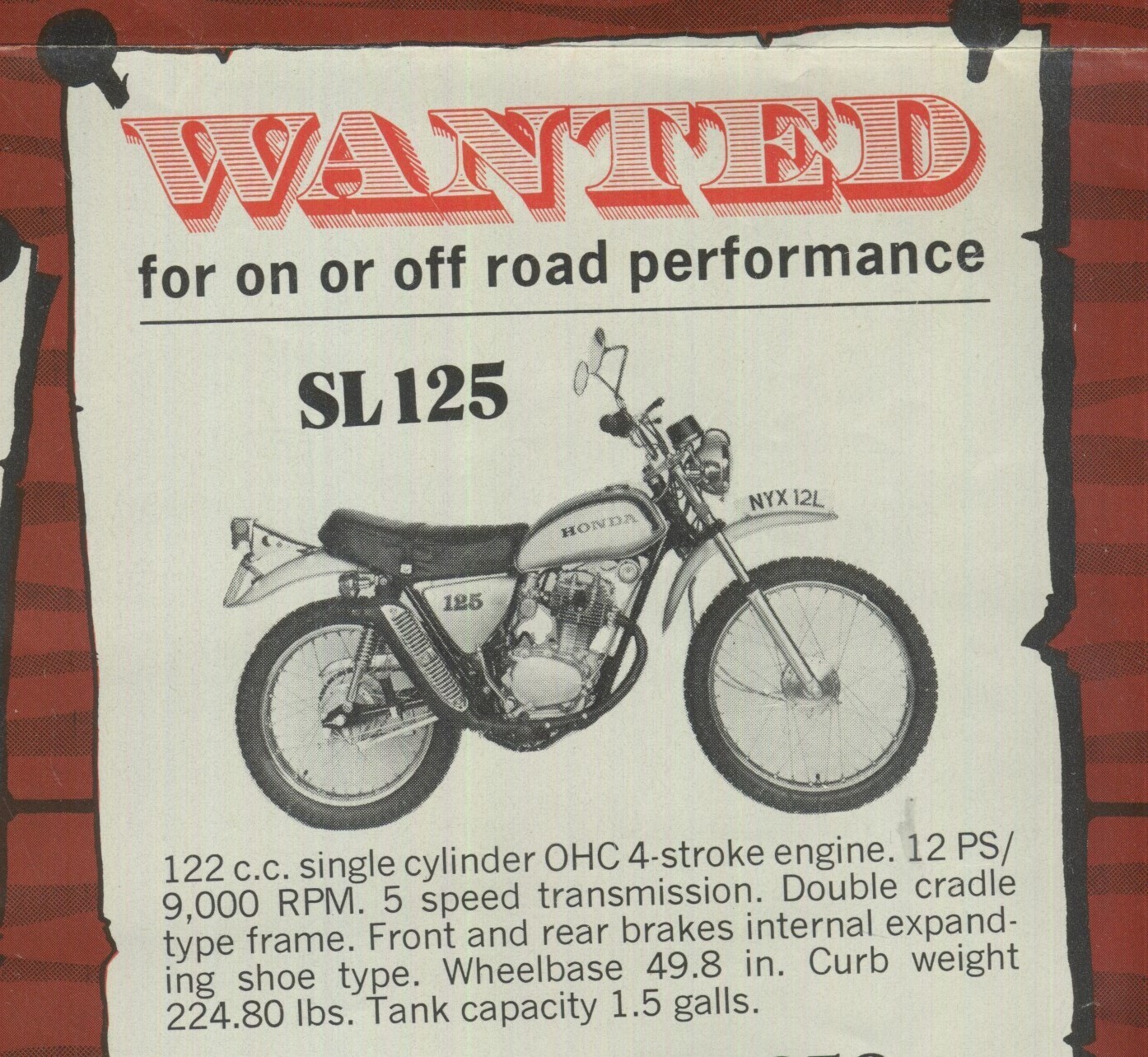 PDF DOWNLOAD Honda XL125 SL125 (71-76) Factory Shop Manual SL XL 125 K 27050