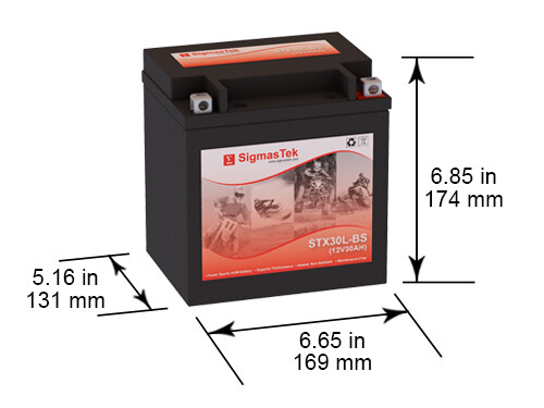 Motobatt MBTX30U Battery (Replacement) (385CCA)