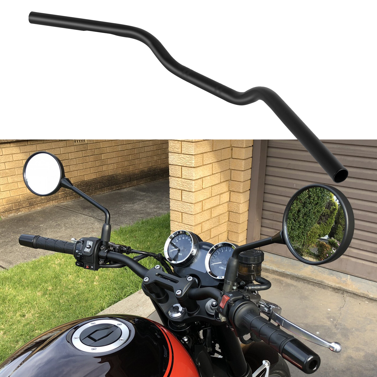 Motorcycle 7/8″ 22mm Handlebar Drag Bar For Harley Sportster XL1200 XL883 Bobber