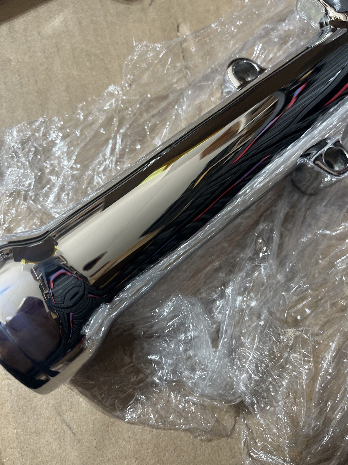 HARLEY FXDL Right FORK LEG Dyna 2000 05 SLIDERS R 45922-00 3/4 CHROME OUTRIGHT